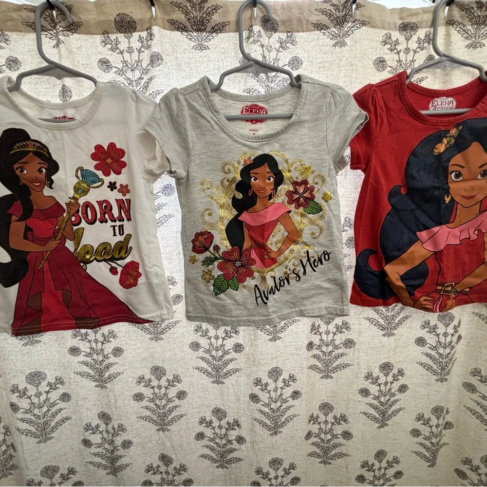 Disney Elena of Avalor Toddler Girls Shirt Bundle – 3 Tops